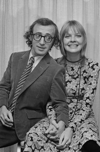 Woody Allen met Diane Keaton terwijl ze aan het daten waren
